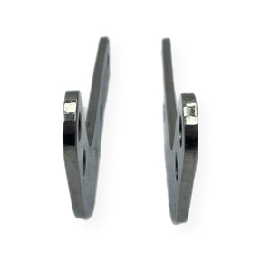 Vespa PX Disc Under Headset Mirror Brackets - Polished Stainless Steel