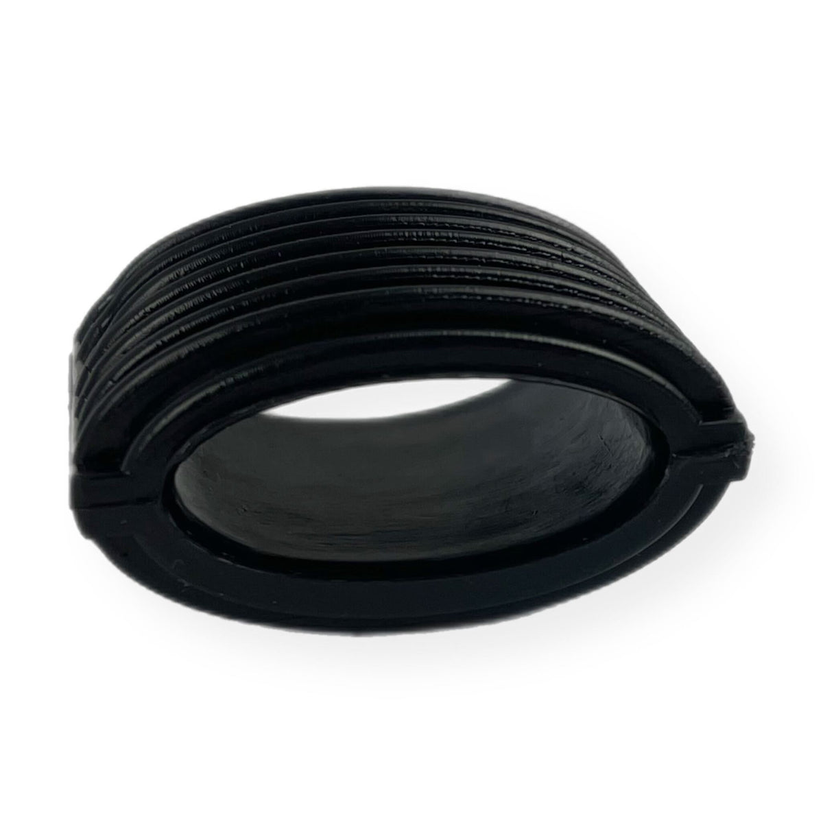 Vespa PX EFL Disc MY Striped Kickstart Lever Rubber - Black