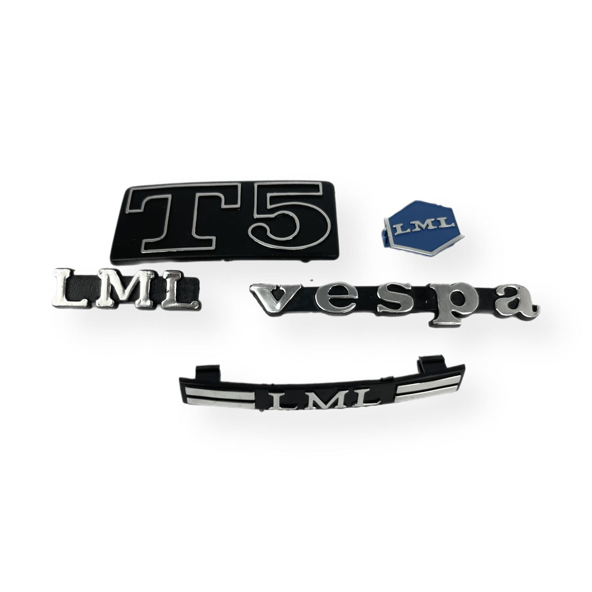 Vespa PX LML T5 Horncover Badge Complete Logo Kit