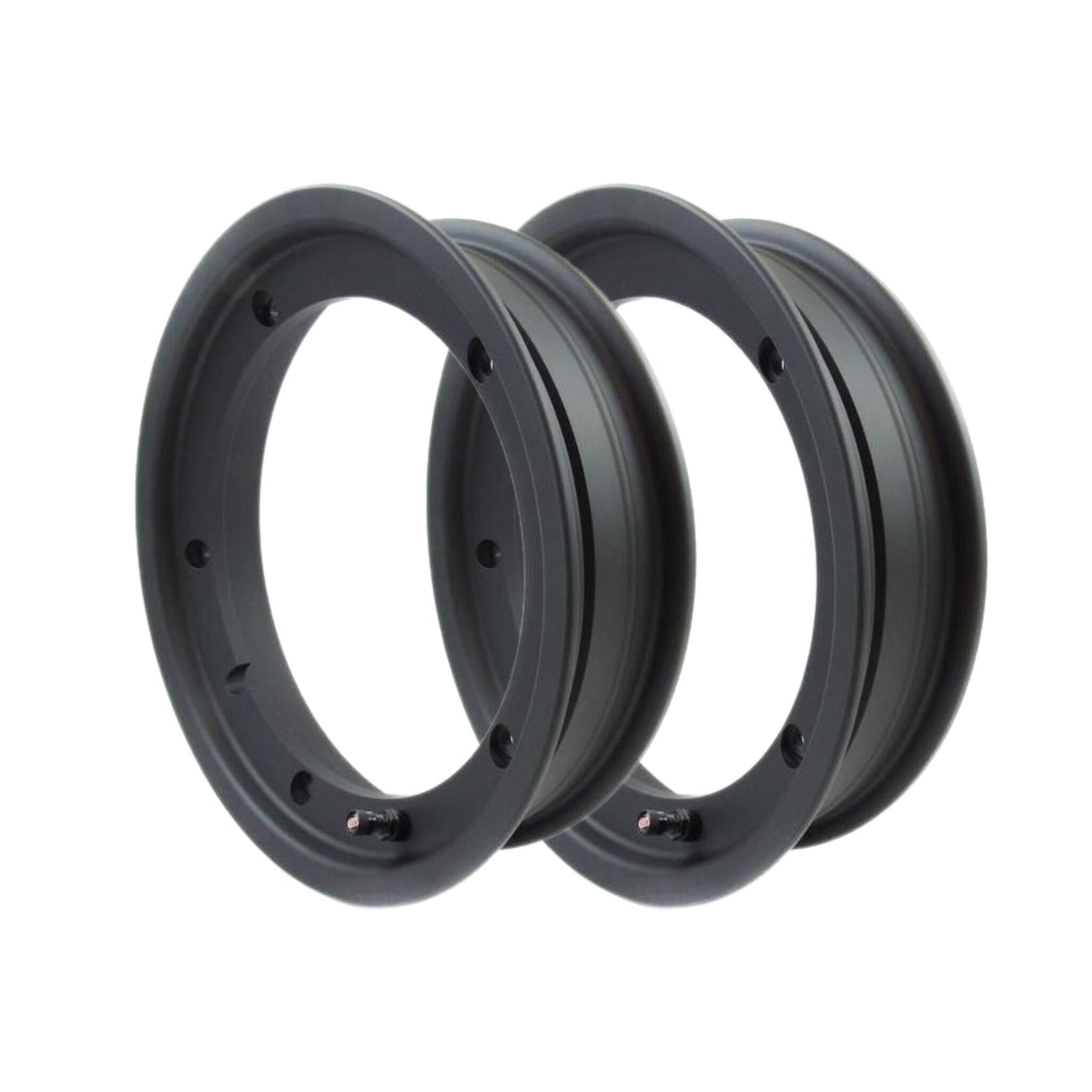 Vespa PX LML T5 V50 Rally Super Sprint SIP Tubeless Wheel Rim 10" x 2.1" - Matt Black - 2 Pack Bundle