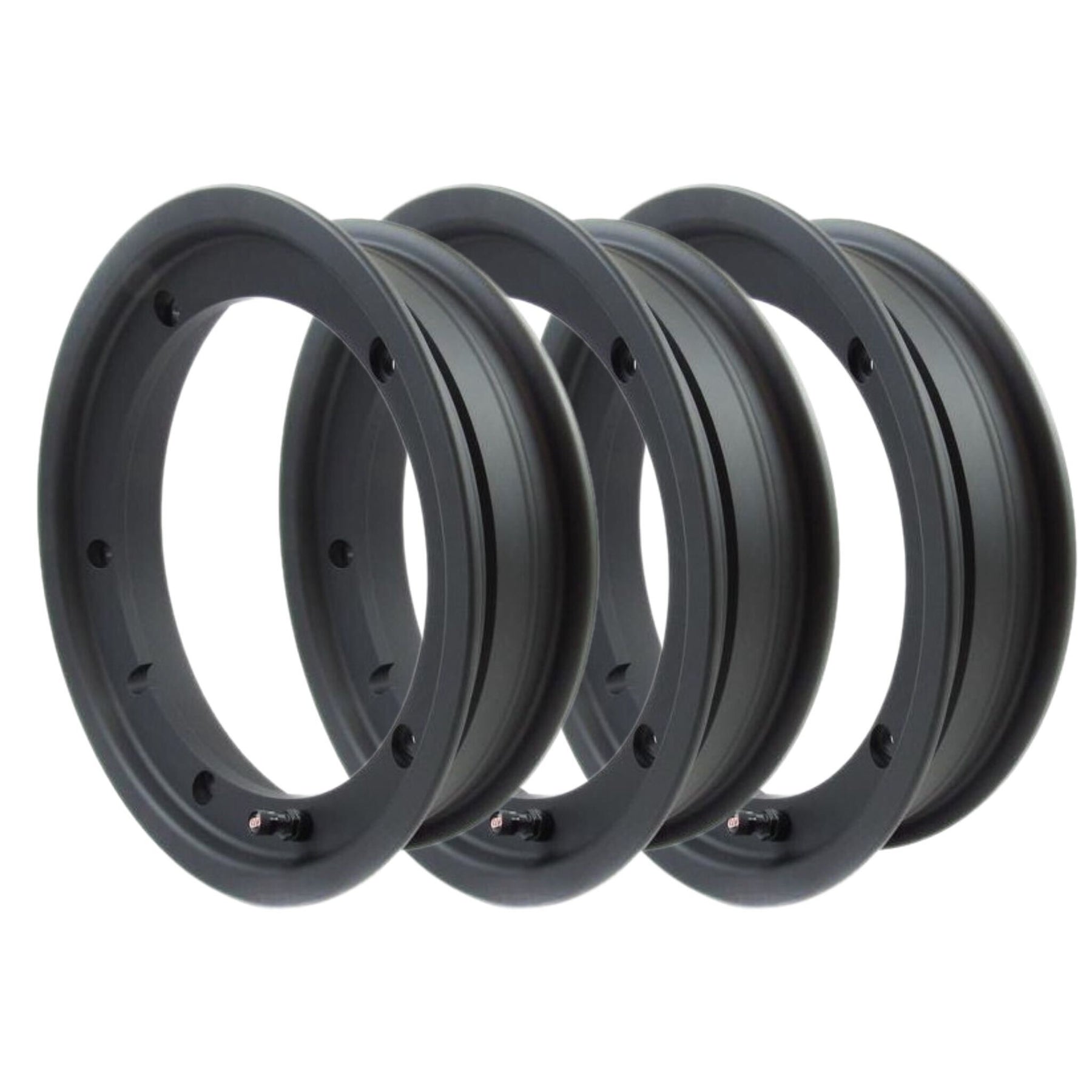 Vespa PX LML T5 V50 Rally Super Sprint SIP Tubeless Wheel Rim 10 x 2.1 - Matt Black - 3 Pack Bundle