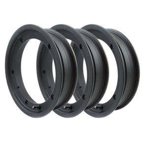 Vespa PX LML T5 V50 Rally Super Sprint SIP Tubeless Wheel Rim 10 x 2.1 - Matt Black - 3 Pack Bundle