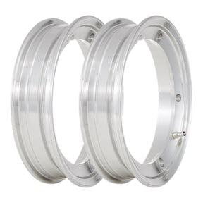 Vespa PX LML T5 V50 Rally Super Sprint SIP Tubeless Wheel Rim 10" x 2.1" - Polished Alloy - 2 Pack Bundle