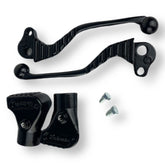 Vespa PX PE PK Cosa T5 Handlebar Levers and Centre Stand Feet - Black