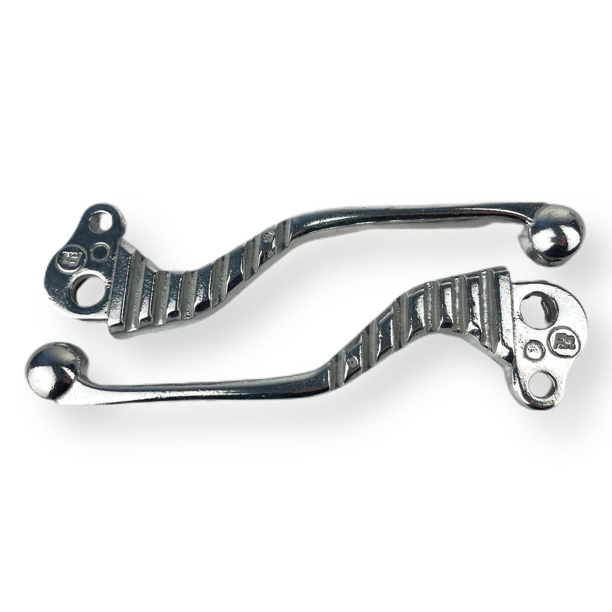 Vespa PX PE PK Cosa T5 Handlebar Levers and Centre Stand Feet - Chrome