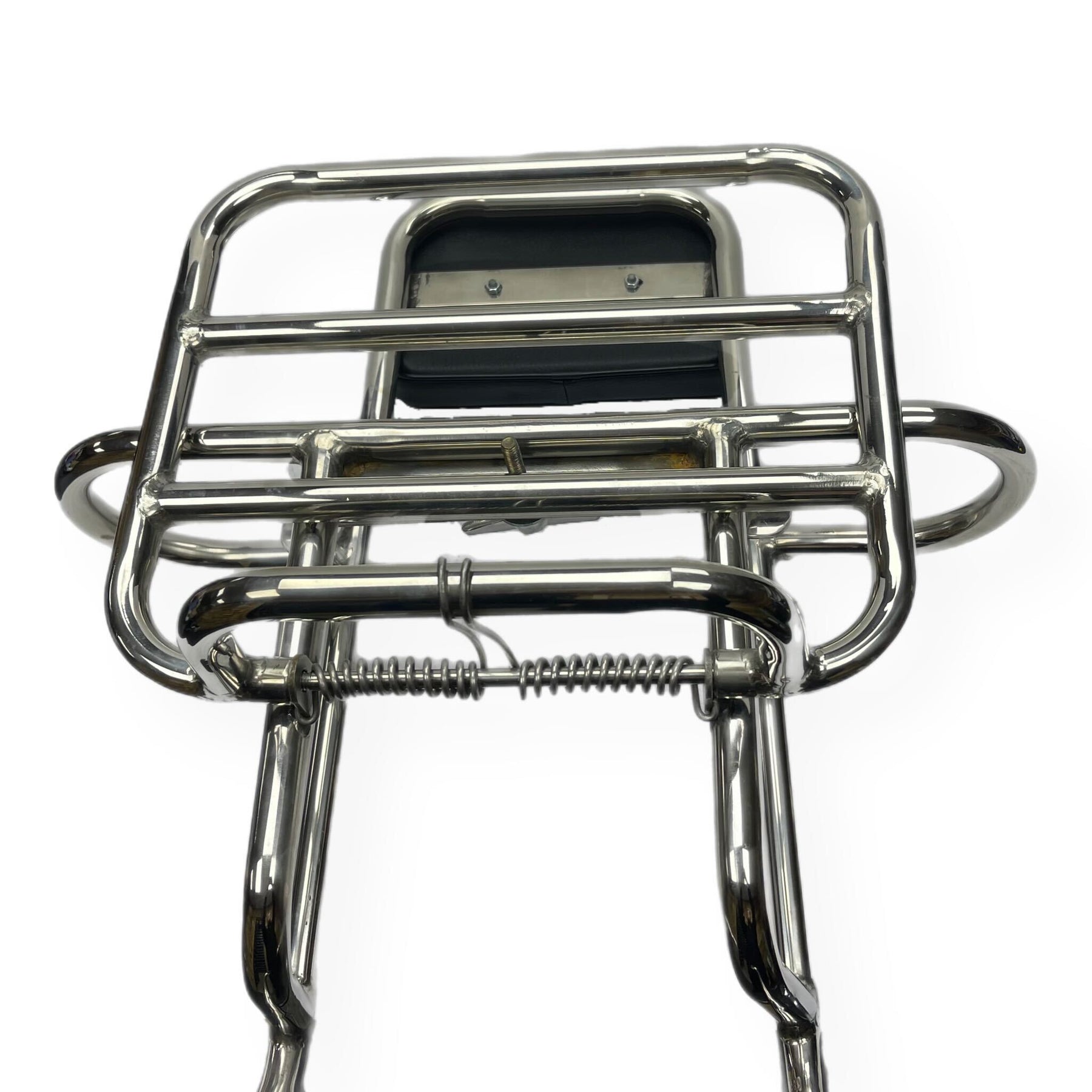 Vespa PX PE T5 Classic 3 in 1 Rear Carrier - Polished Stainless Steel