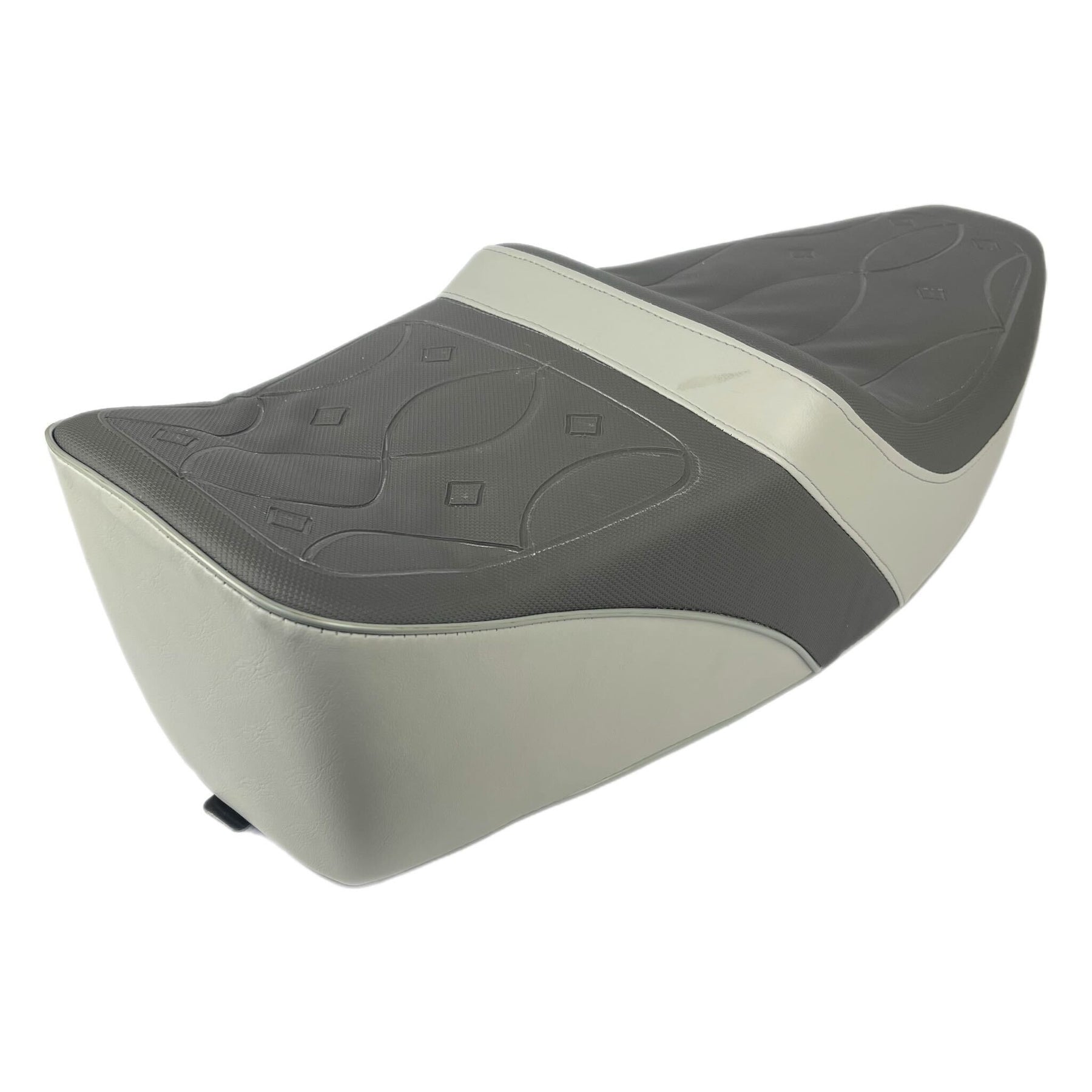 Vespa PX PE T5 Classic Yankee Style Seat - Dark Grey & White