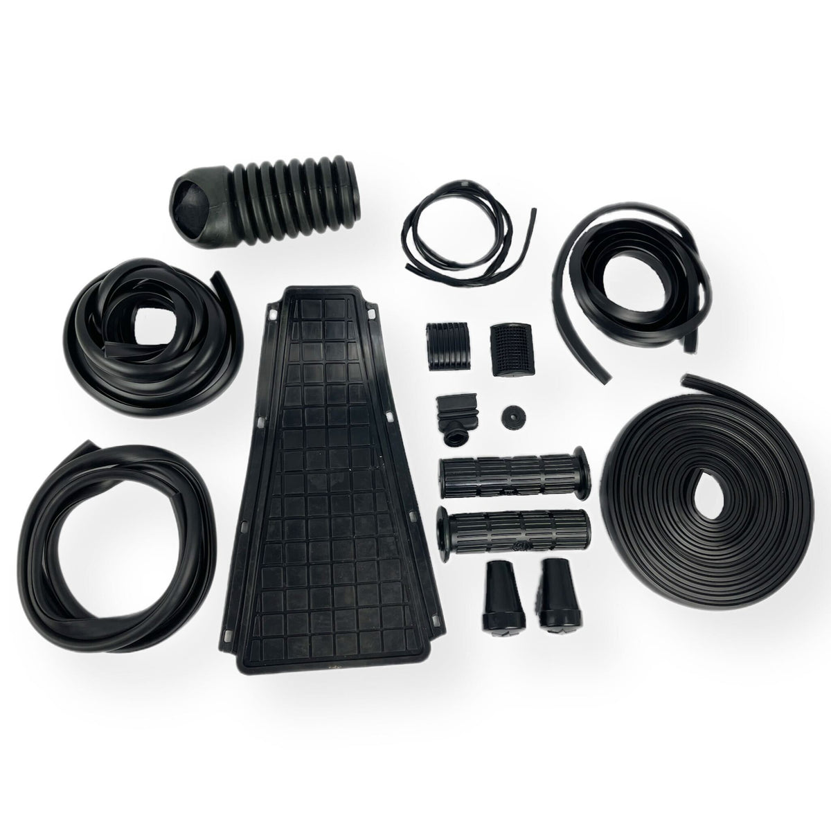 Vespa PX PE T5 Complete Rubber Kit Set Pack - Black