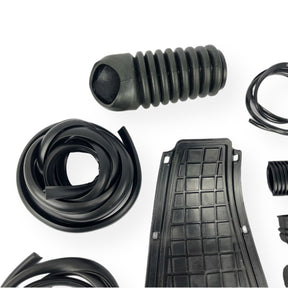 Vespa PX PE T5 Complete Rubber Kit Set Pack - Black