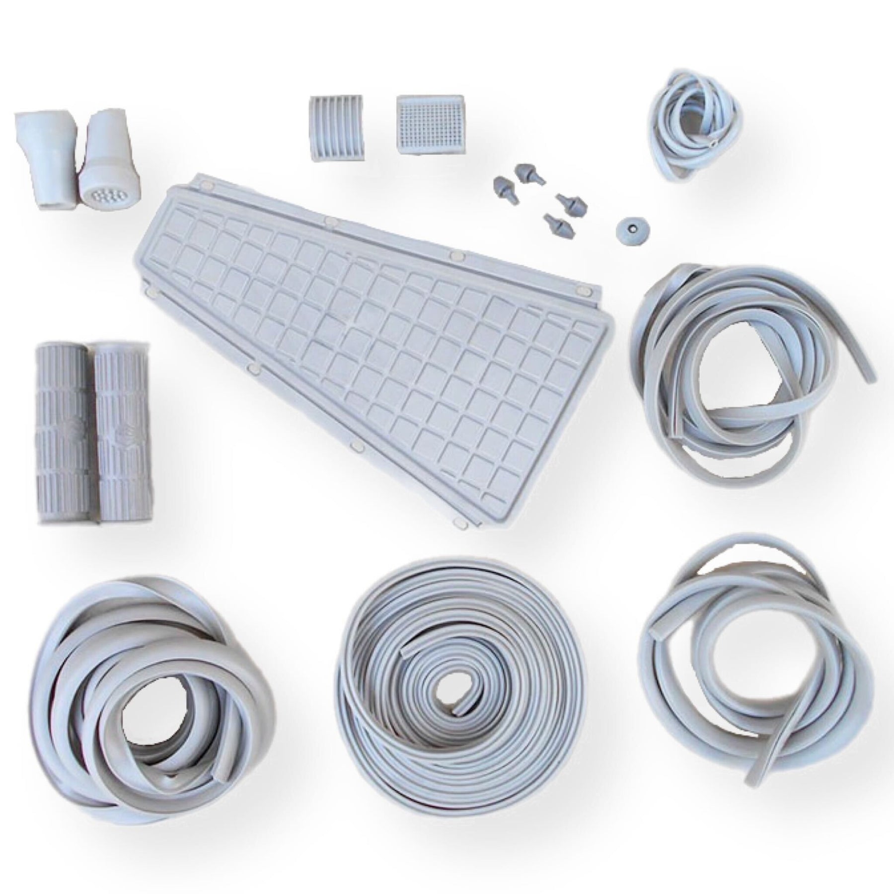 Vespa PX PE T5 Complete Rubber Kit Set Pack - Grey