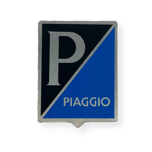 Vespa PX PE T5 Rally Super Sprint VBB Horncover Badge Piaggio Shield - Black Blue Silver