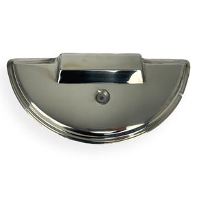 Vespa PX PE T5 Spare Wheel Cover - Polished Stainless Steel