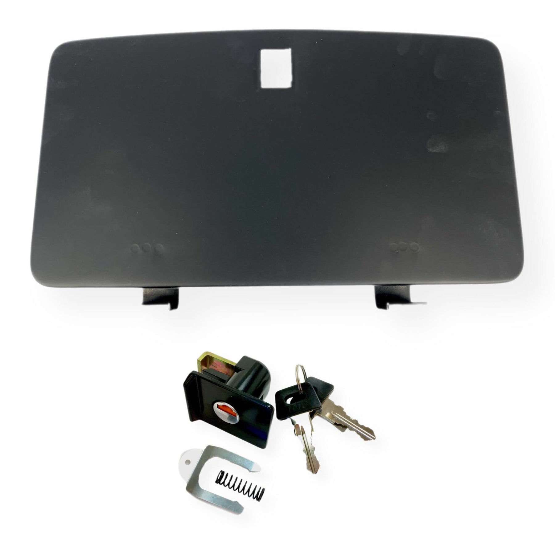 Vespa PX PE T5 Tool Glove Box Lid Door and Lock Set - Black