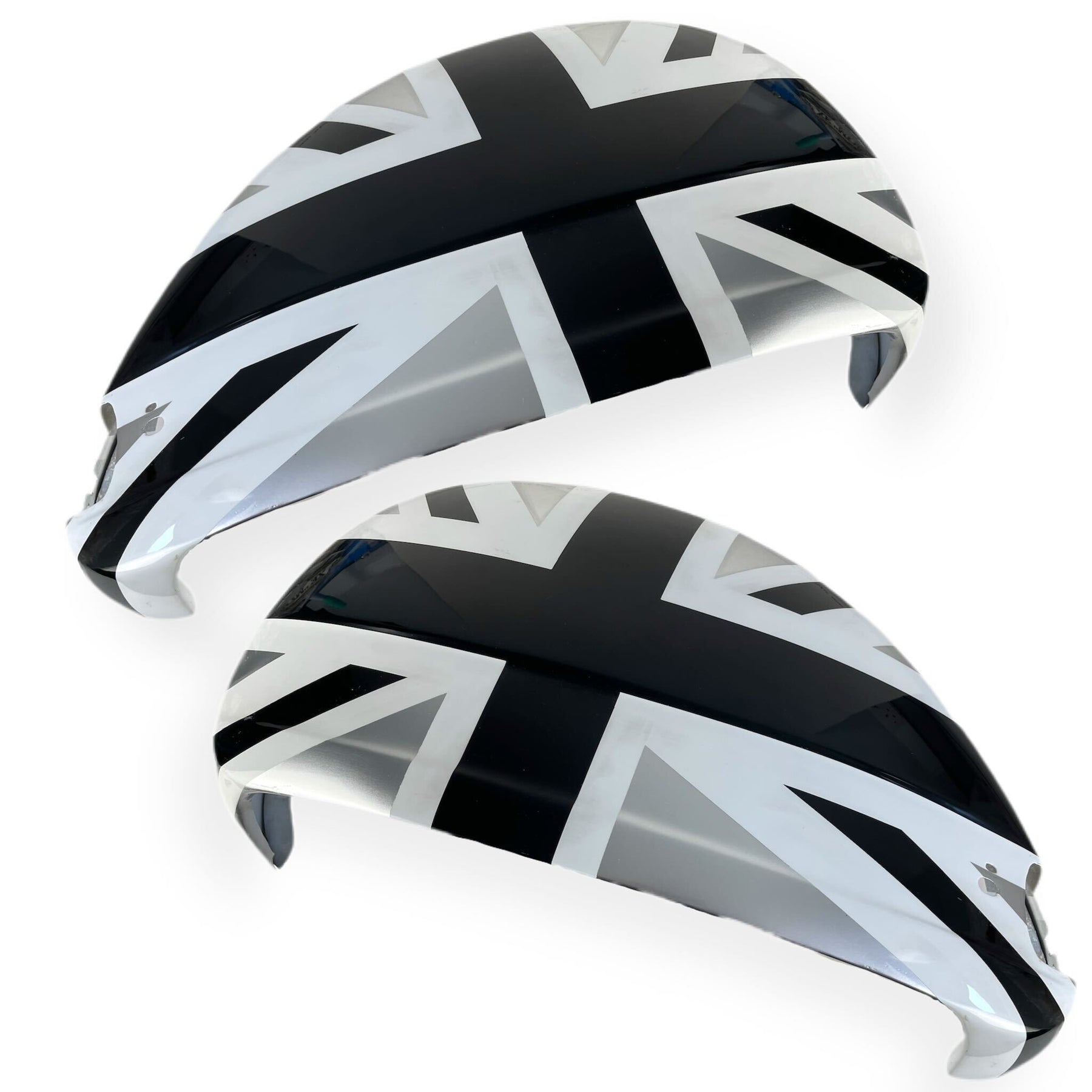 Vespa PX PE T5 Union Jack GB MOD Side Panels - Silver