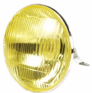 Vespa PX PE P125 P200E PX125-200 T5 Classic Yellow Glass Headlight Unit ø 140mm