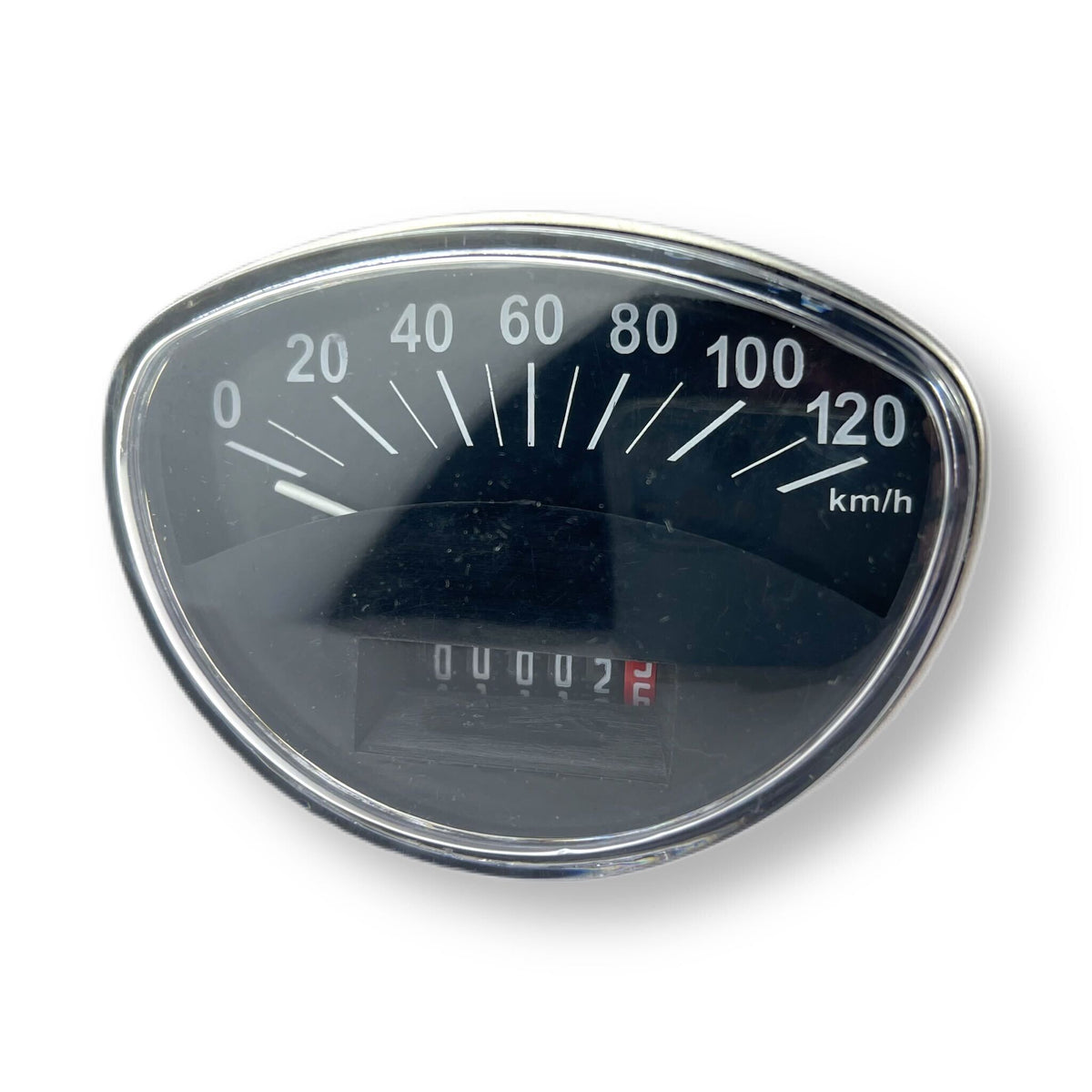 Vespa Rally Primavera SS90 V100 Sport GTR 120 KMH Speedometer - Black Face