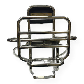 Vespa T5 Mk1 Backrest And Carrier 4 In 1 (Rear) Polished Stainless