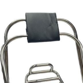 Vespa T5 Mk 1 Flip Over Flip Flop Backrest - Stainless Steel