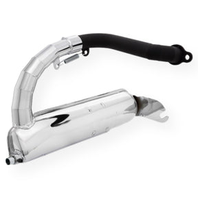 Vespa V90 100 125 Prim ET3 SIP ROAD Banana Racing Exhaust - Chrome