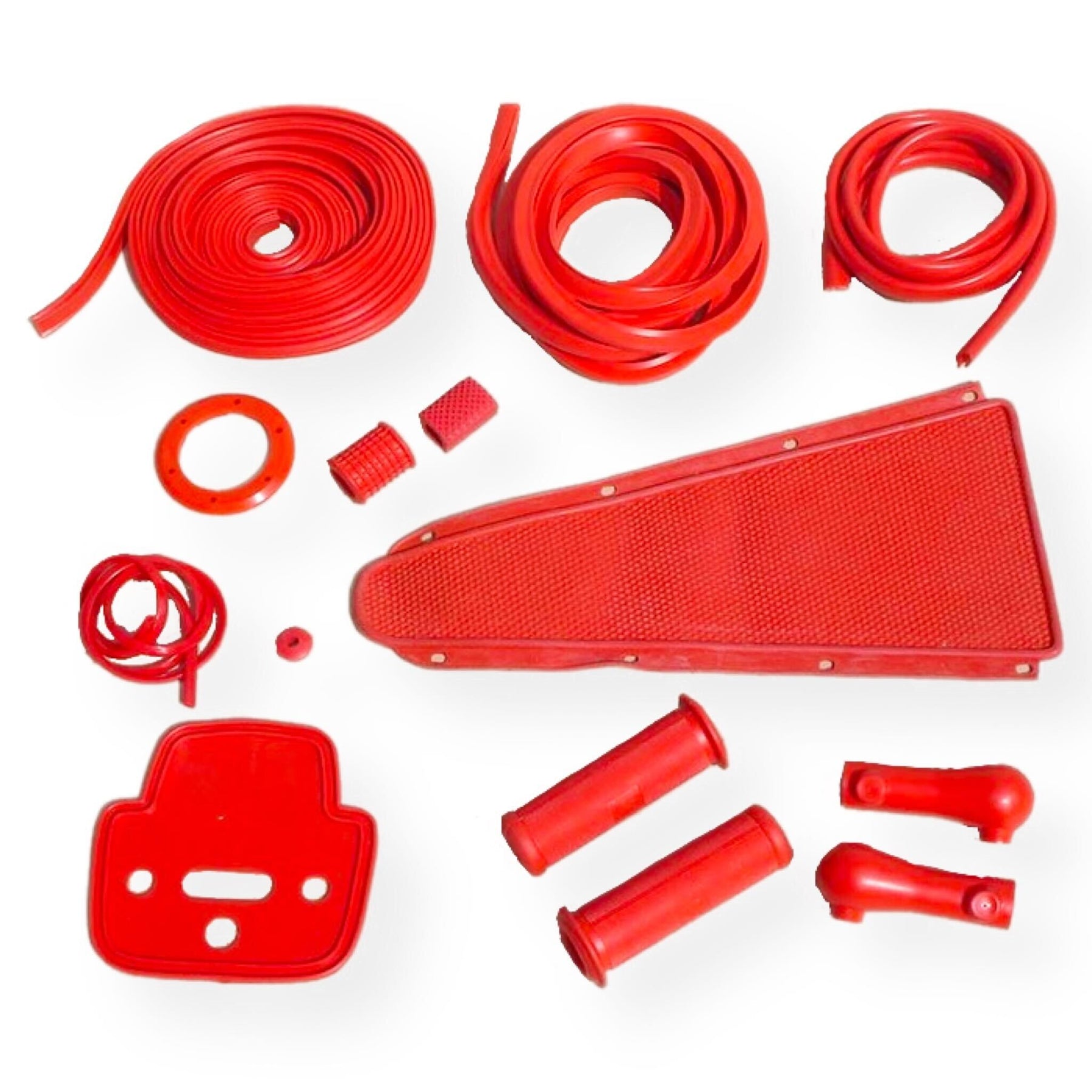 Vespa VBB Sportique GS Rubber Set Kit Pack - Red