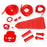 Vespa VBB Sportique GS Rubber Set Kit Pack - Red