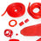 Vespa VBB Sportique GS Rubber Set Kit Pack - Red