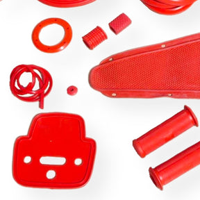 Vespa VBB Sportique GS Rubber Set Kit Pack - Red