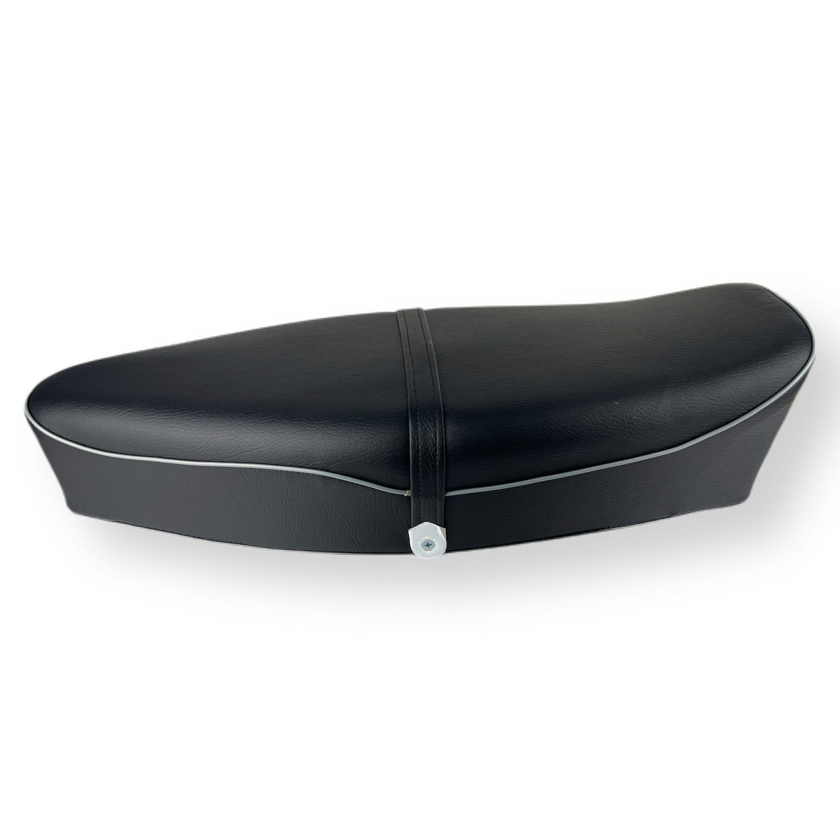 Vespa 150 VBB VBC VLB Super Sprint GS160 Standard Dual Seat - Black with Grey Piping