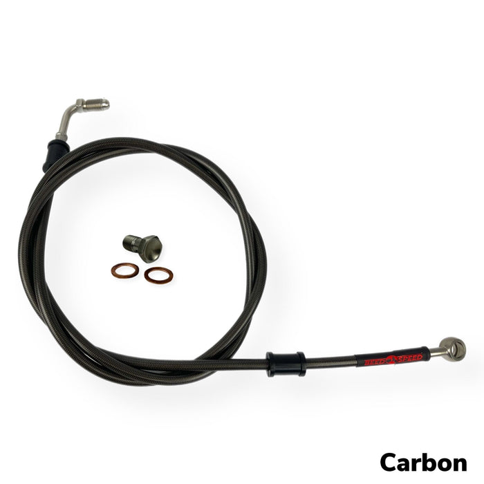 Vespa PX Disc LML HEL Stainless Hydraulic Front Brake Hose - Extended Version - 14 Colour Options