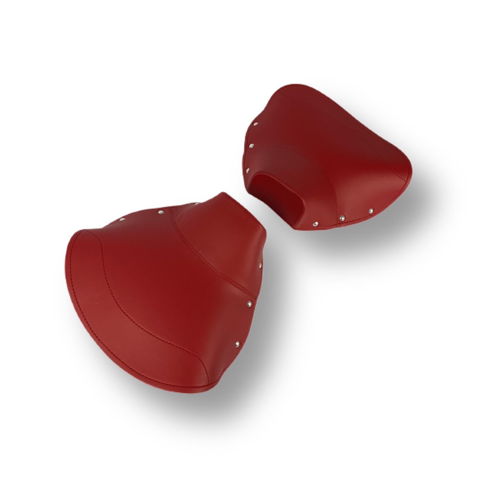 Lambretta Series 1 2 3 Li GP SX TV Single Seat Covers Front And Rear - Oxblood Red