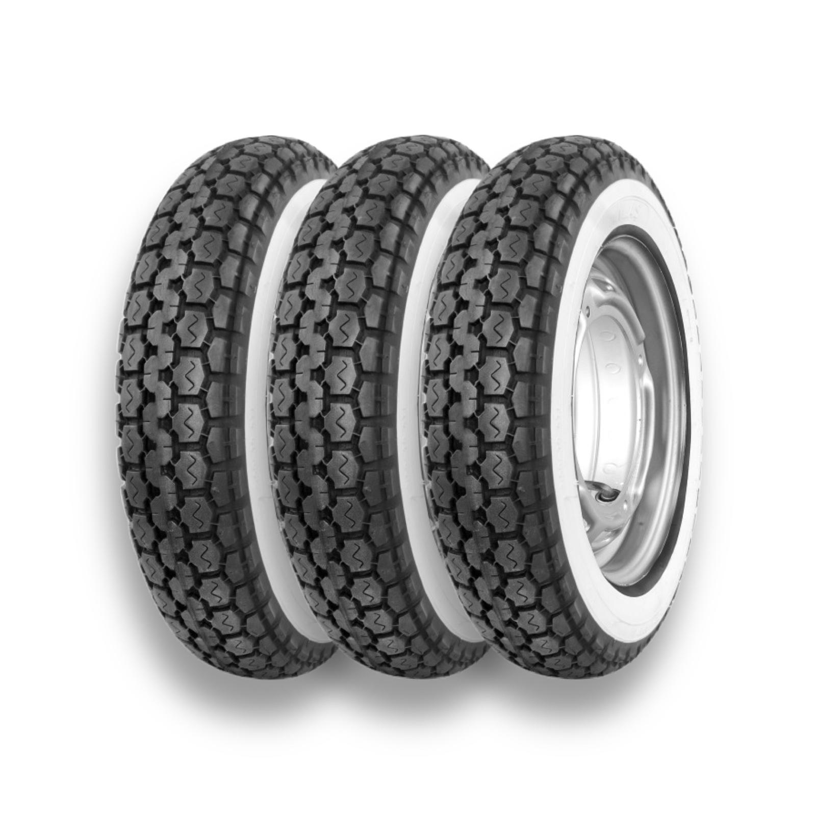 Anlas Sport Classic 350 x 10 Whitewall Lambretta Vespa Scooter Tyre - Pack of 3