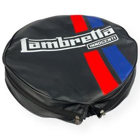 Wheel - Spare Wheel Cover 10" - Lambretta Logo And Stripes - Made To Order