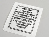 Lambretta Series 1-2 Li Air Filter Sticker Italian