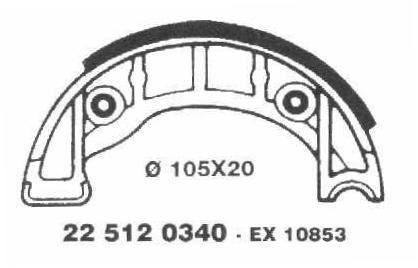 Brake Shoes 22 512 0340