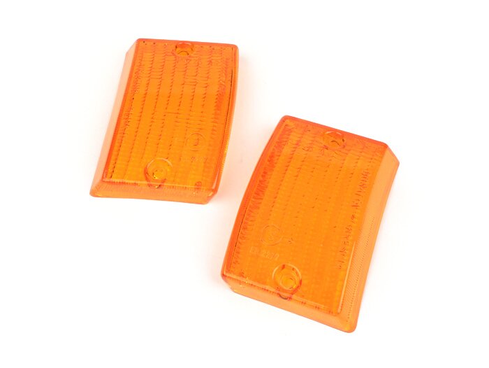 Vespa PK50 PK80 PK125 S Front Indicator Lens Set - Amber