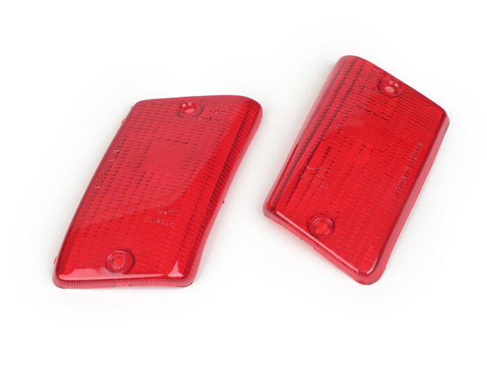 Vespa PK50 PK125 XL XL2 Rush N FL Rear Indicator Lens Set - Red