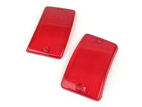 Vespa PK50 PK125 XL XL2 Rush N FL Front Indicator Lens Set - Red