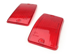 Vespa PK 50 125 XL XL2 Rush N FL Front & Rear Indicator Lens Set Red - Italian