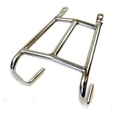 Lambretta Series 3 Li GP SX TV Rear Rack & Light Protector 2 in 1 - Polished Stainless Steel