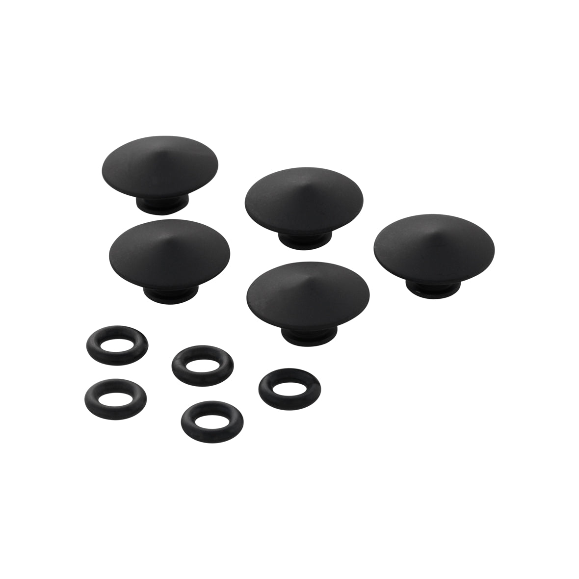 Vespa ET2/ET4/LX/LXV/S/GTS/GTS Super/GTV/GT 50-300cc SIP Black Matt Anodised Wheel Stud Cover Caps - Front or Rear