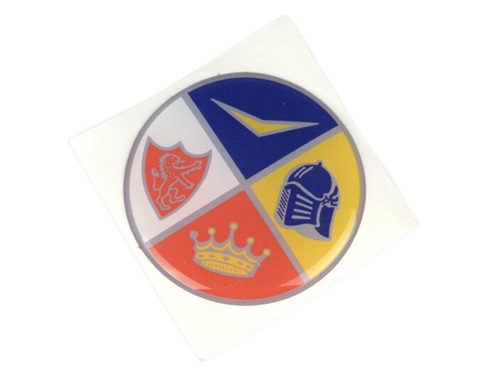 Vespa 1954-1959 Fork Link Cover Badge 4 Colours FA Italia