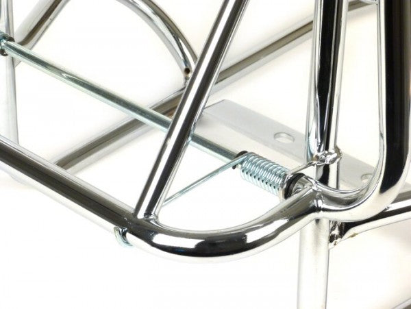 Vespa PX PE T5 Classic Rally Super Sprint VBB SS/GS Rear Fold Down Rack & Backrest with Grabrails - Chrome Cuppini