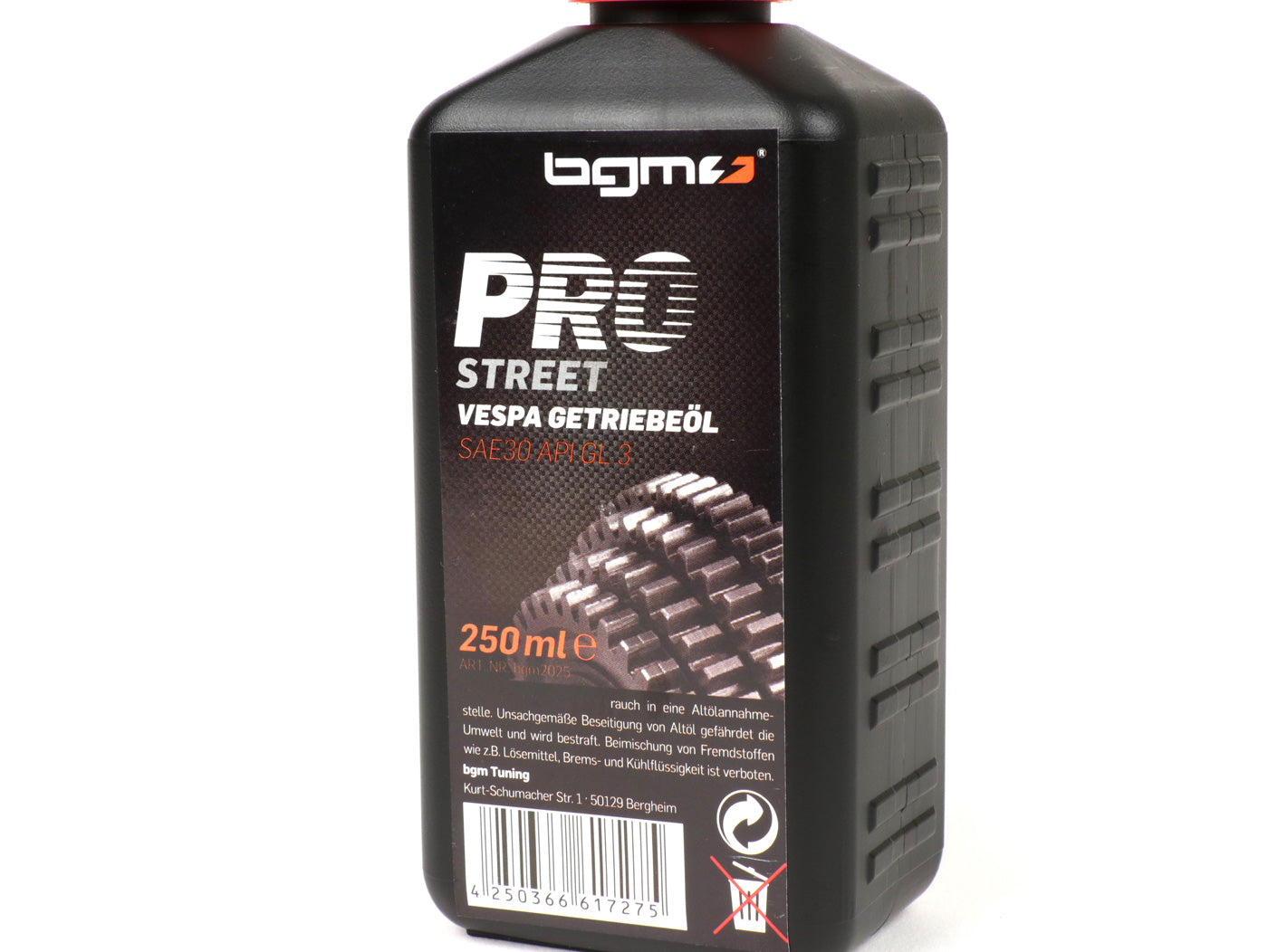 Vespa Gearbox Oil BGM PRO STREET SAE30 250ml