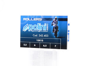 POLINI Premium Variator Roller Set 15x12mm- 5.5-6.0-6.5-7.0g