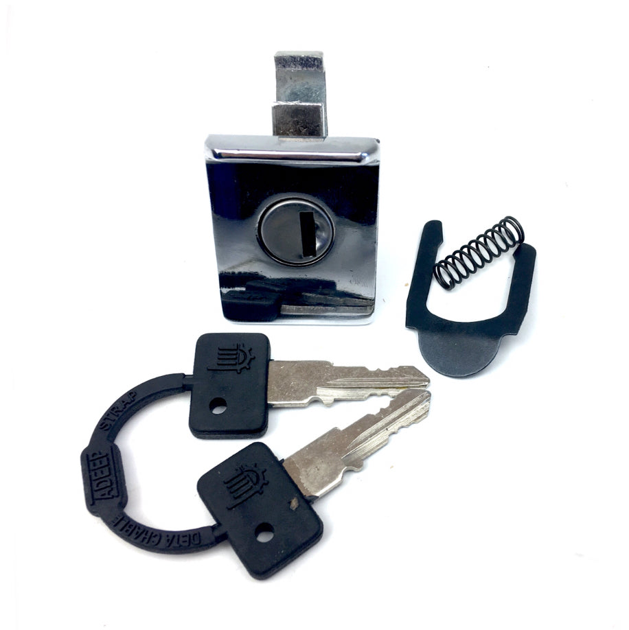 thumbnail image 2 of Lambretta Vespa Glove Box / Tool Box Lock – Side Panel Lock, Made In Italy 2 of 5