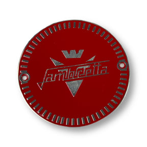 Lambretta LD 125 (1956-) LD 150 (1954-) Vigano Side Panel Flash Badge 52mm - Red