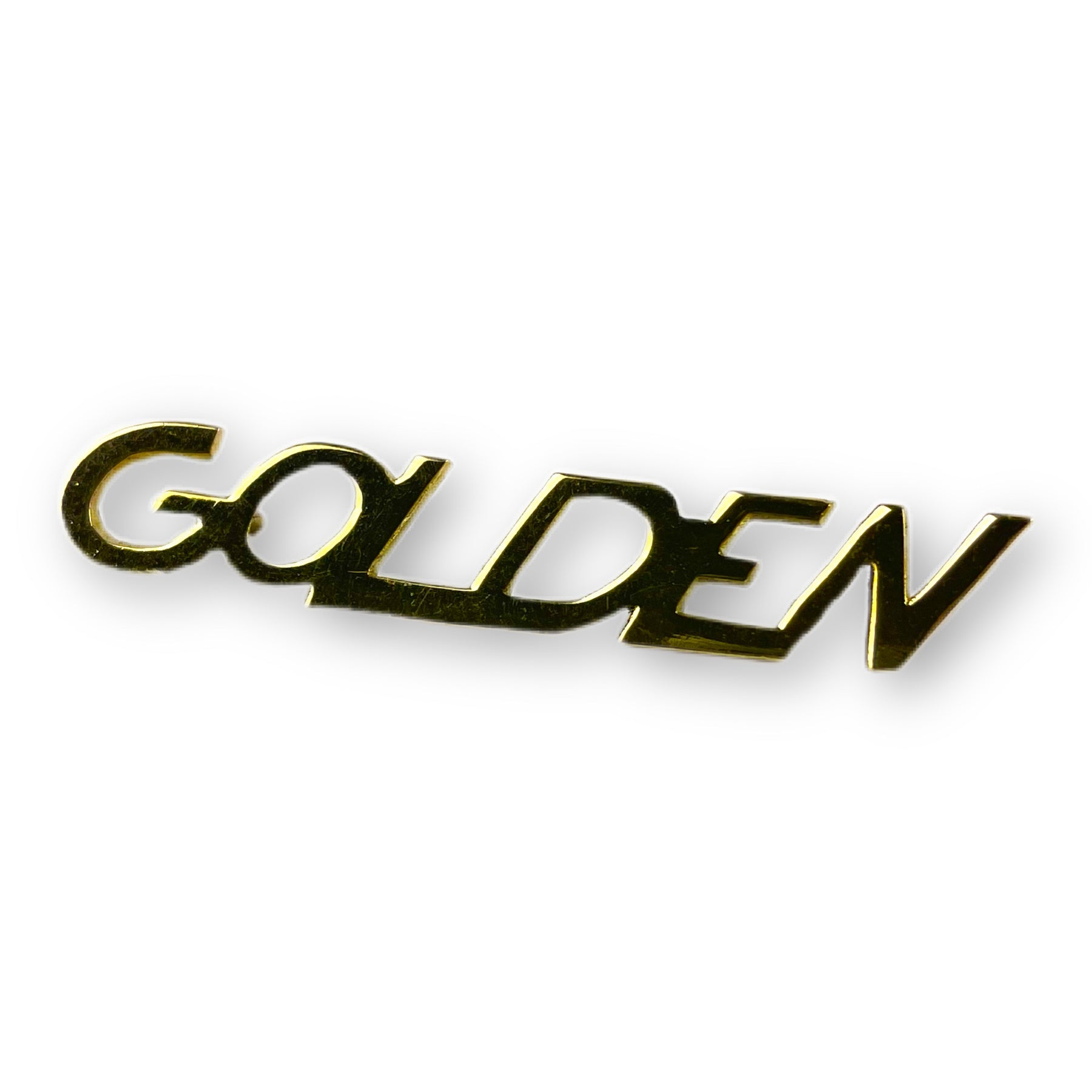 Lambretta Legshield Badge Golden - Gold Chrome