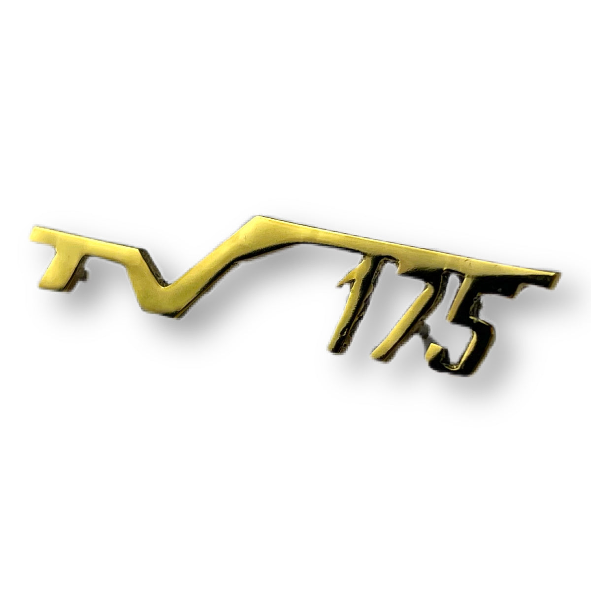 Lambretta TV 175 Legshield Badge - Gold Chrome