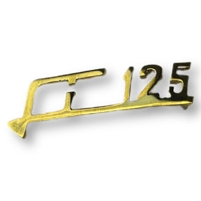 Lambretta Li 125 Legshield Badge - Gold Chrome
