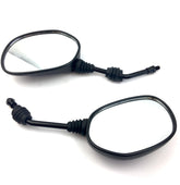 Black Universal Pair of Mirrors for a 8mm Fitting